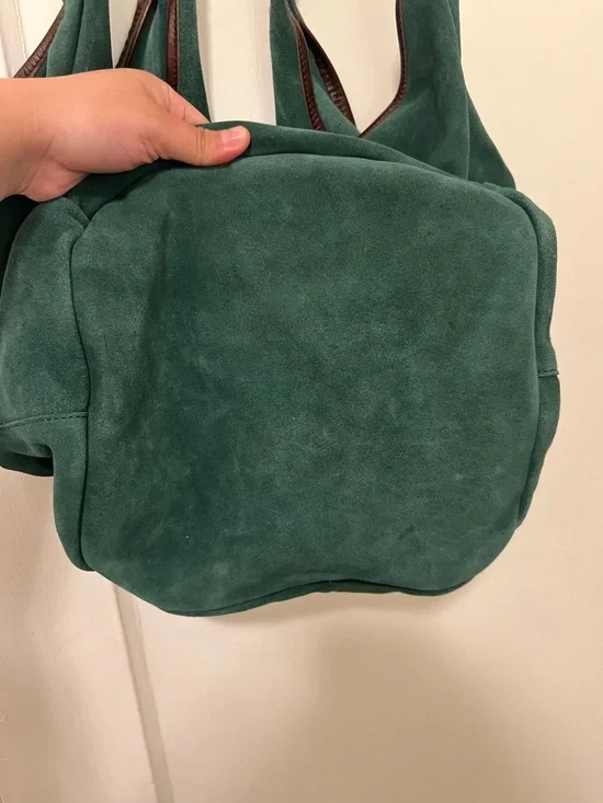 Old Trend New Vintage Leather Rose Valley Hobo Bag Kale - Picture 6 of 7